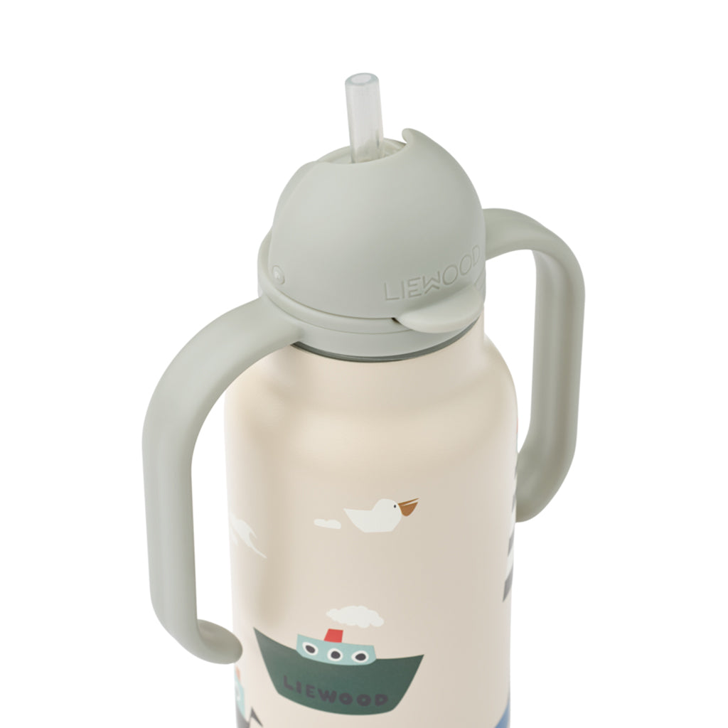 Liewood Kimmie drikkeflaske med håndtak 250 ml - Sailing/Sandy