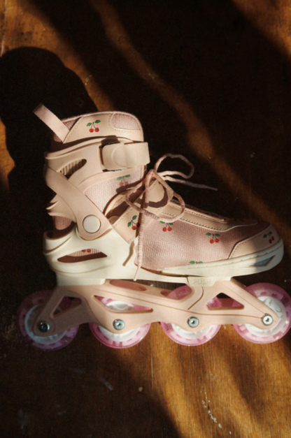 Konges Sløjd Rulleskøyter, Light up - Cherry blush - str. 26-36