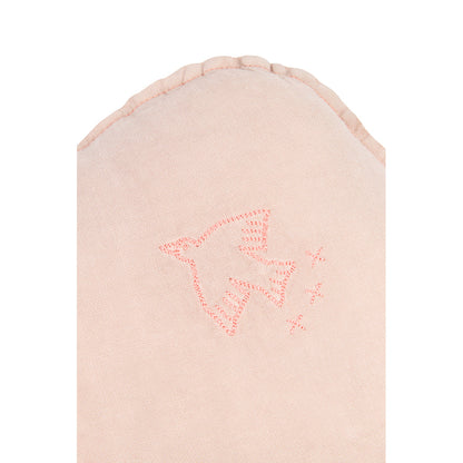Nobodinoz skypute, vasket fransk lin, fuglebroderi - Mauve pink