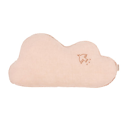 Nobodinoz skypute med broderi, vasket fransk lin - Powder pink
