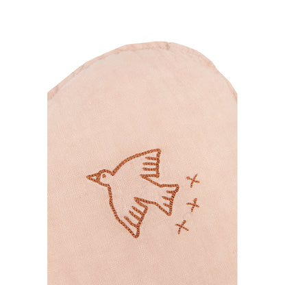 Nobodinoz skypute med broderi, vasket fransk lin - Powder pink
