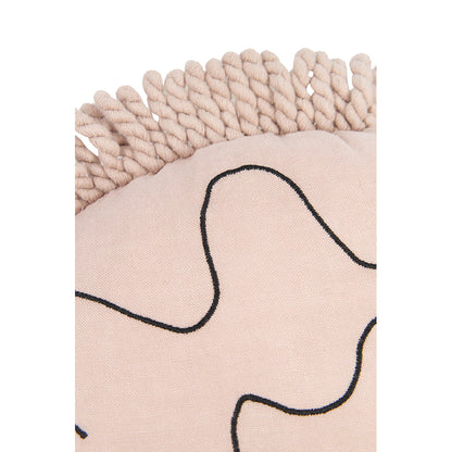 Nobodinoz Enzo pinnsvinpute, vasket lin, Mauve pink