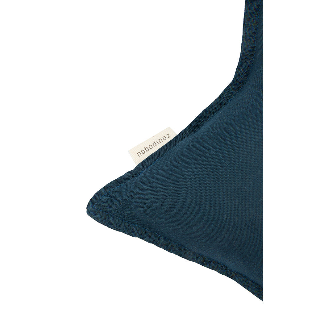 Nobodinoz stjernepute, vasket fransk lin - Deep blue