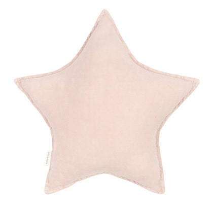 Nobodinoz stjernepude vasket fransk hør mauve pink