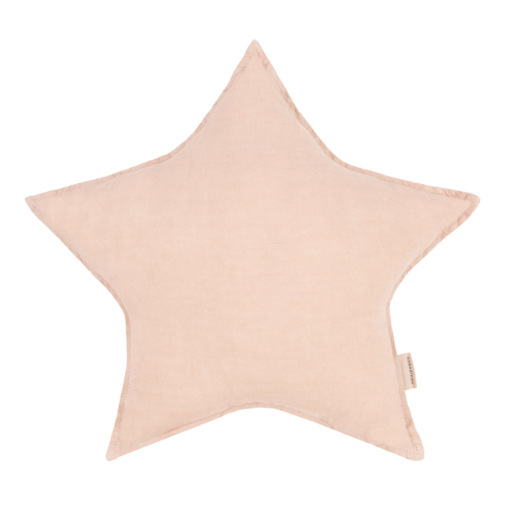 Nobodinoz stjernepute, vasket fransk lin - Powder pink