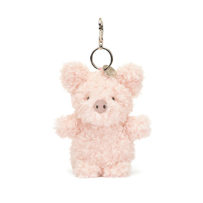 Jellycat Little Pig vedhæng til taske, 17 cm