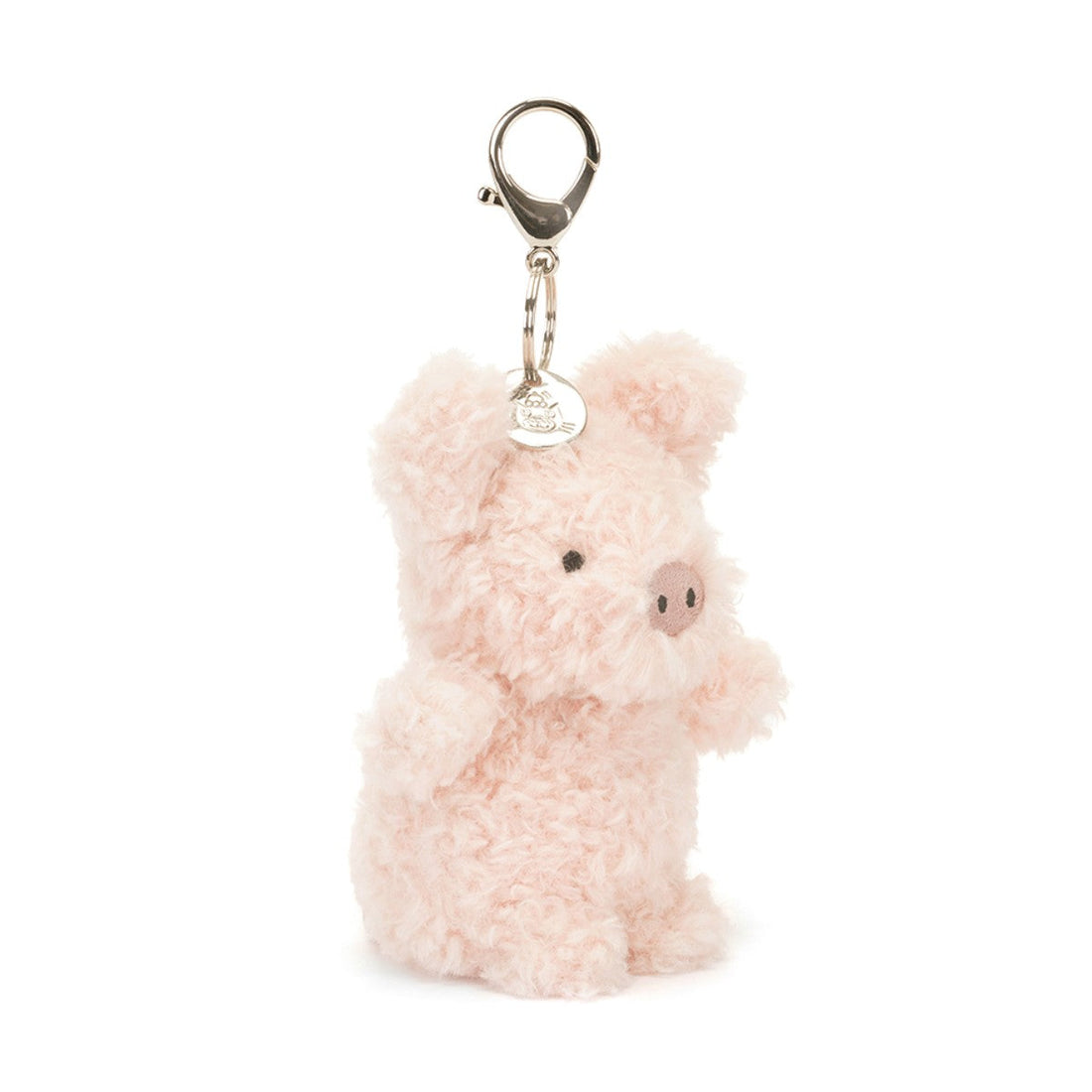 Jellycat Little Pig anheng til veske, 17 cm