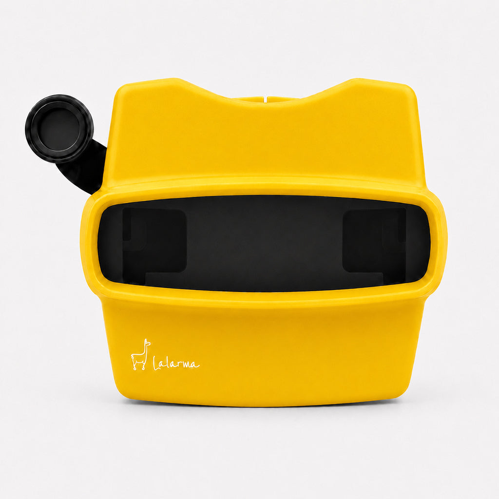 Lalarma Retro 3D Viewer, bildeviser - Gul