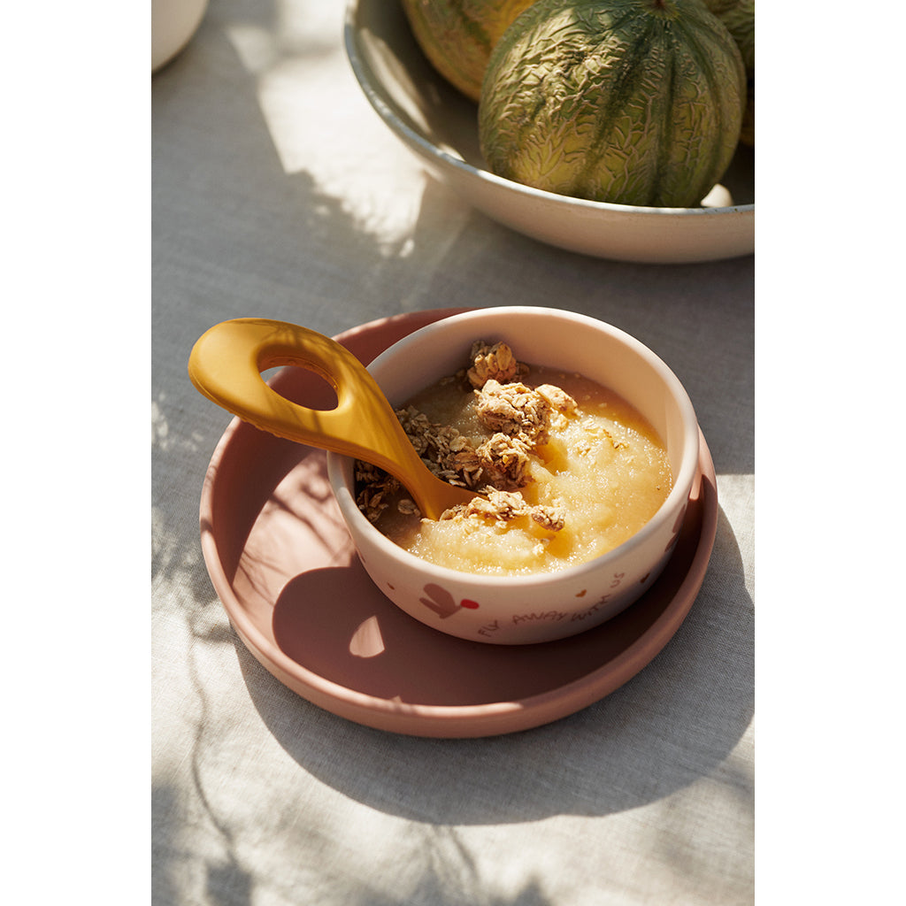 Liewood Vivi silikonservise, Butterfly/ Apple blossom