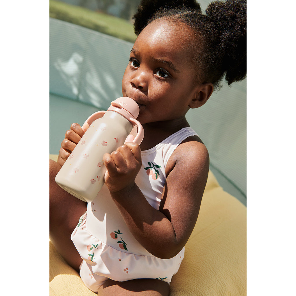 Liewood Kimmie drikkeflaske med håndtak 250 ml - Mini butterfly/ Apple blossom