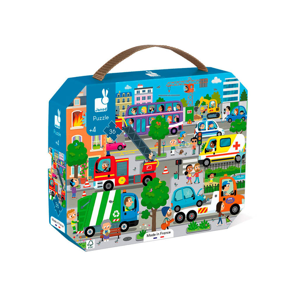 Janod puslespill, City - 36 brikker