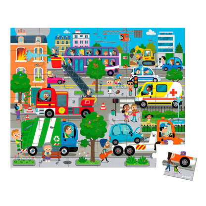 Janod puslespill, City - 36 brikker