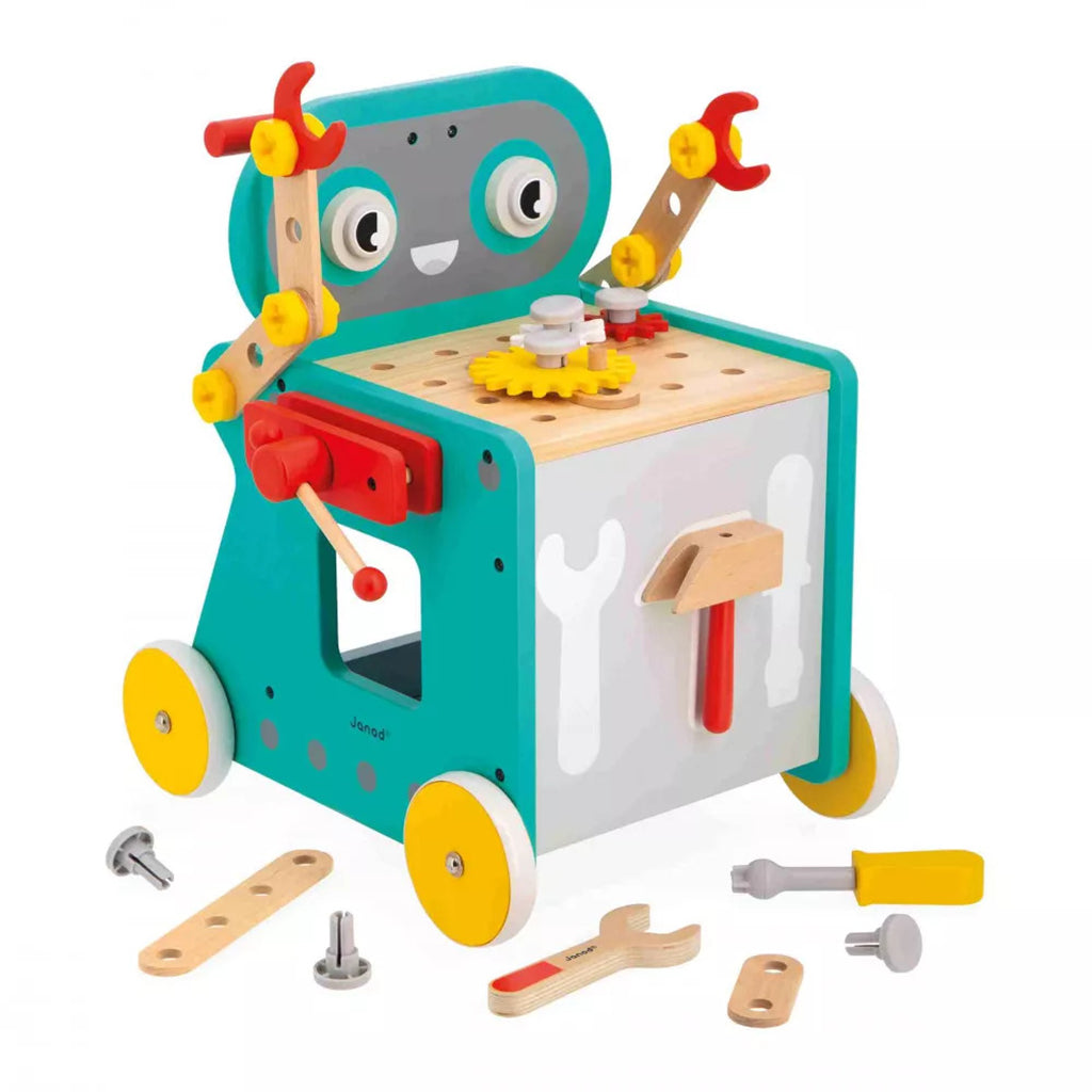 Janod aktivitetsvogn robot legetøj til børn