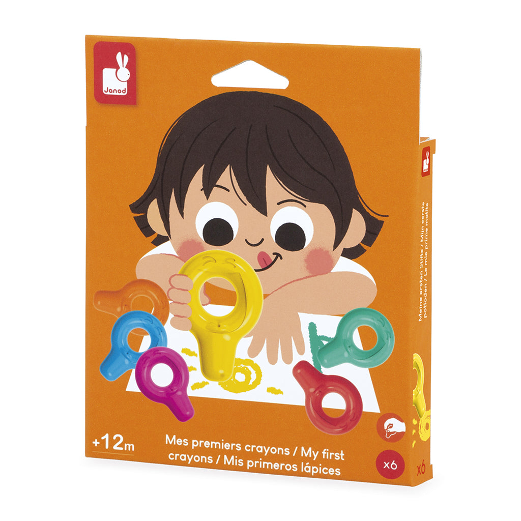 Janod Mine Første Fargestifter, 6 store fargestifter