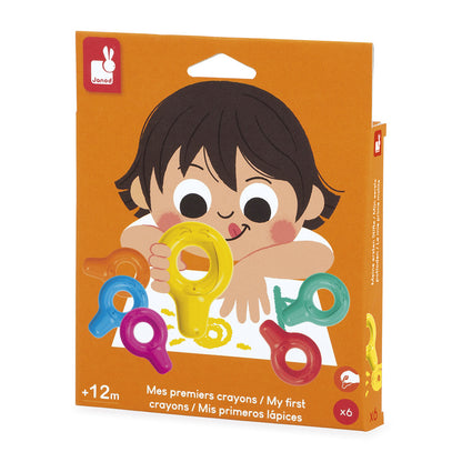 Janod Mine Første Fargestifter, 6 store fargestifter