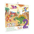 Janod Genanvendelige tykke stickers med dinosaurer tema, for alderen 2 år