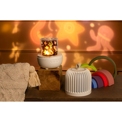 Little L, Babyleker i silikon, Regnbue - Grønnaktige, rosa og blålige nyanser