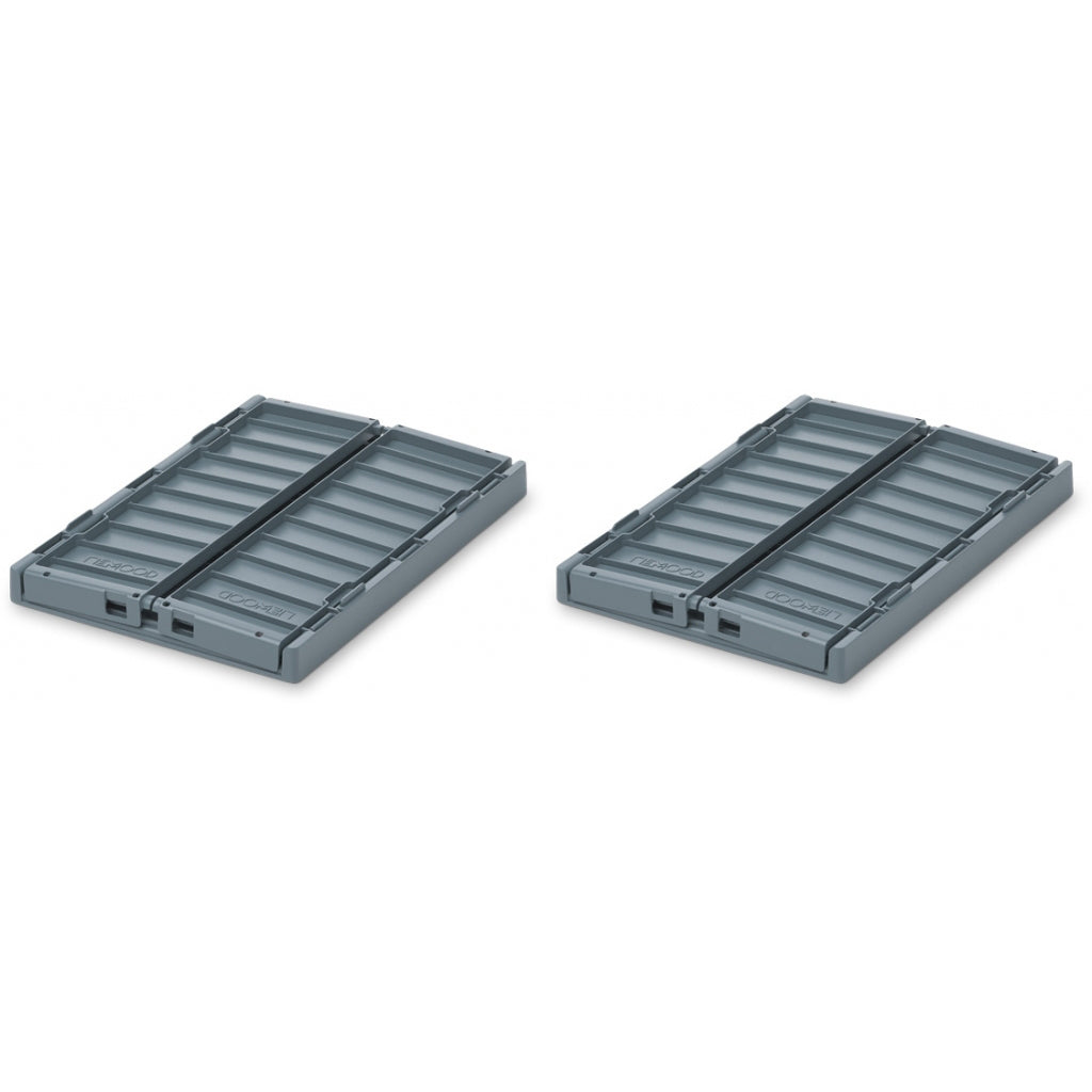 Liewood Weston foldekasse S, 2-pk - Whale blue