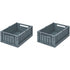 Liewood Weston foldekasse M, 2-pak - Whale blue