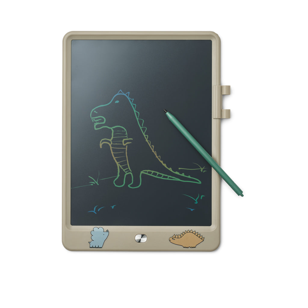Liewood Zora tegnetavle med LCD-skærm i farven Dinosaurs/Mist