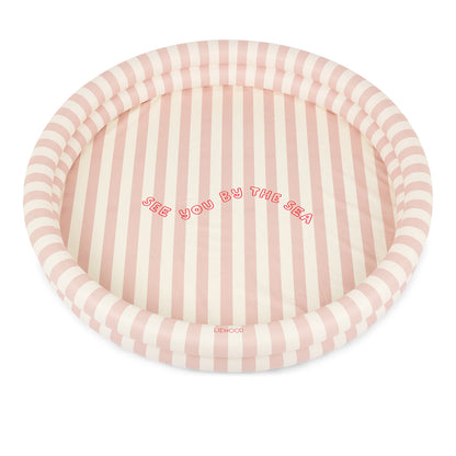 Liewood Jean basseng, Ø: 120 cm – See you by the sea/stripe sorbet rose