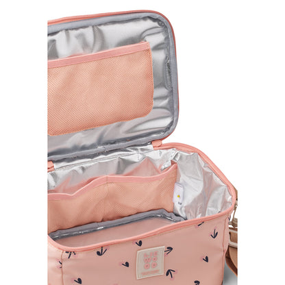 Liewood Toby, medium lunsj kjølebag - Cherry heart/Rosey