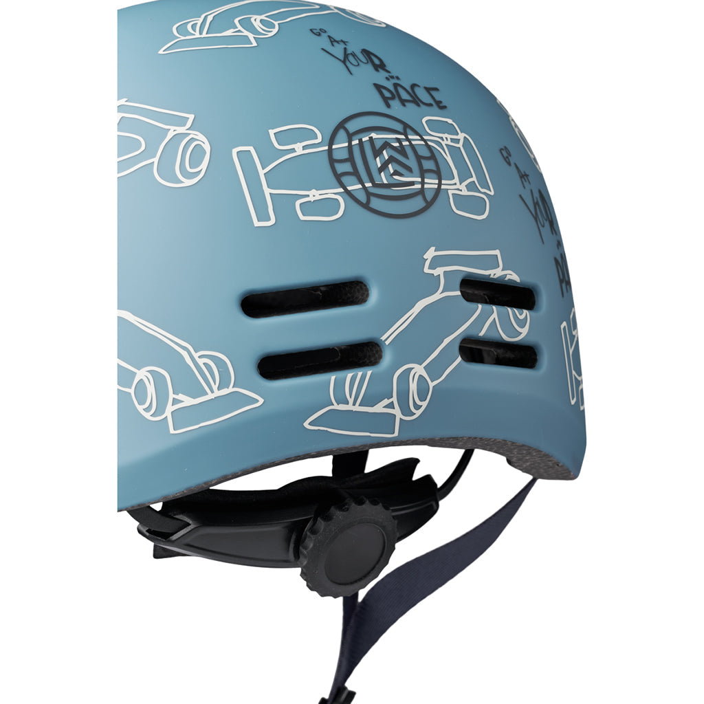 Liewood Milly sykkelhjelm, Race cars/ Beach blue