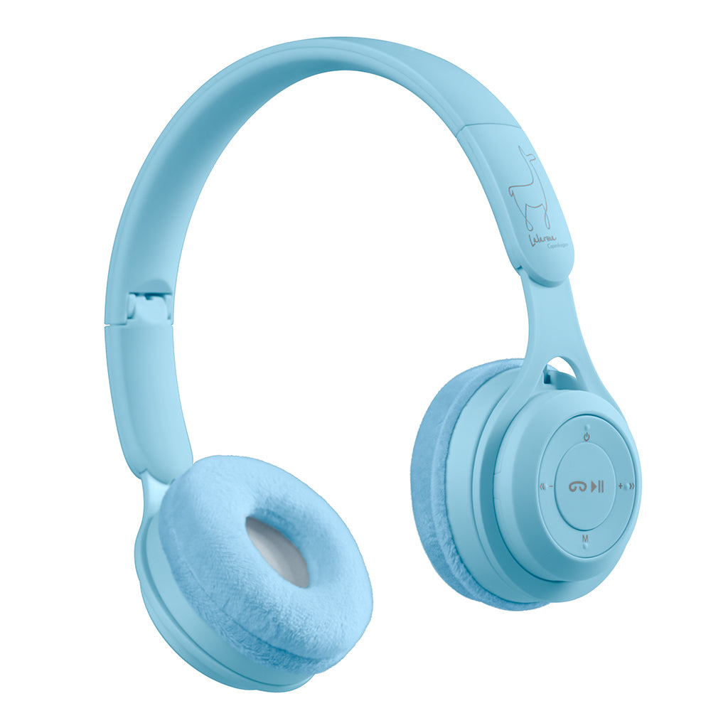 Lalarma trådløse hodetelefoner m. max 85 DB, Blue pastell