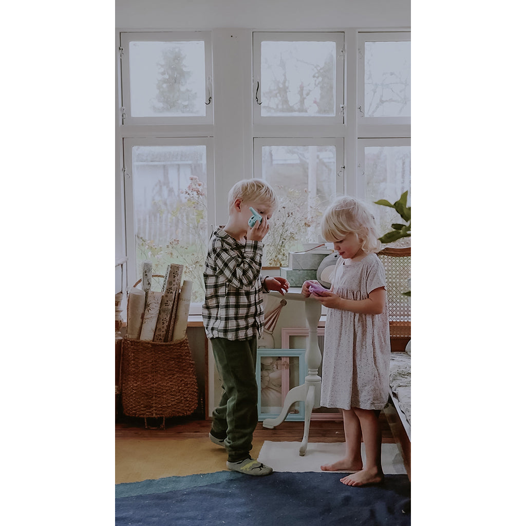 Lalarma walkie talkie for barn, blue