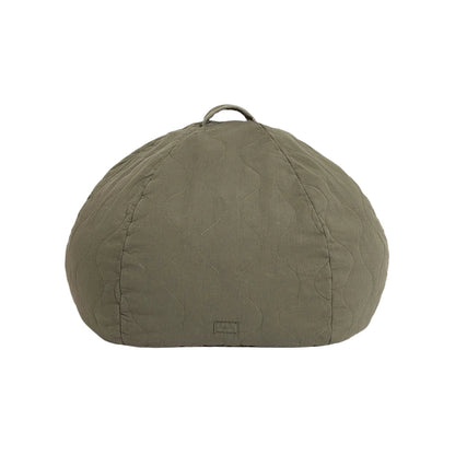 Nobodinoz quiltet rund sekkepuff, Landscape - Vetiver