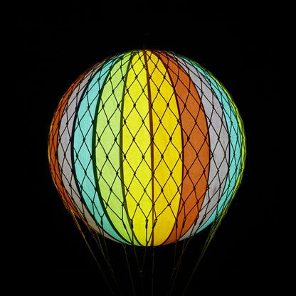 LED Luftballong, Travel light Rainbow - 18 cm