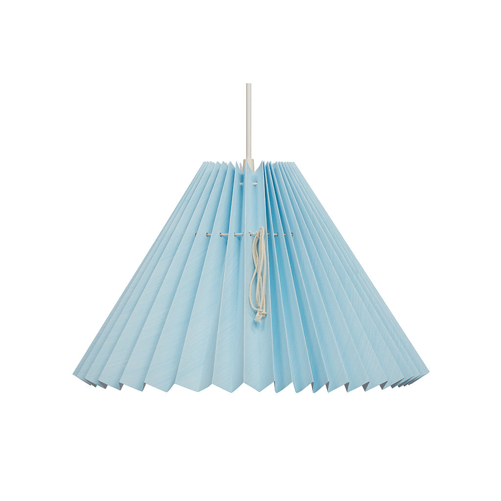 Pink Rose Taklampe med brettet papirskjerm - 32 cm - Lyseblå