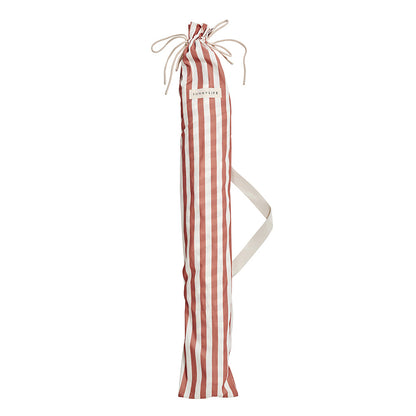 Sunnylife Luxe strandparasoll, UP50+ faktor - Tierra clay stripe