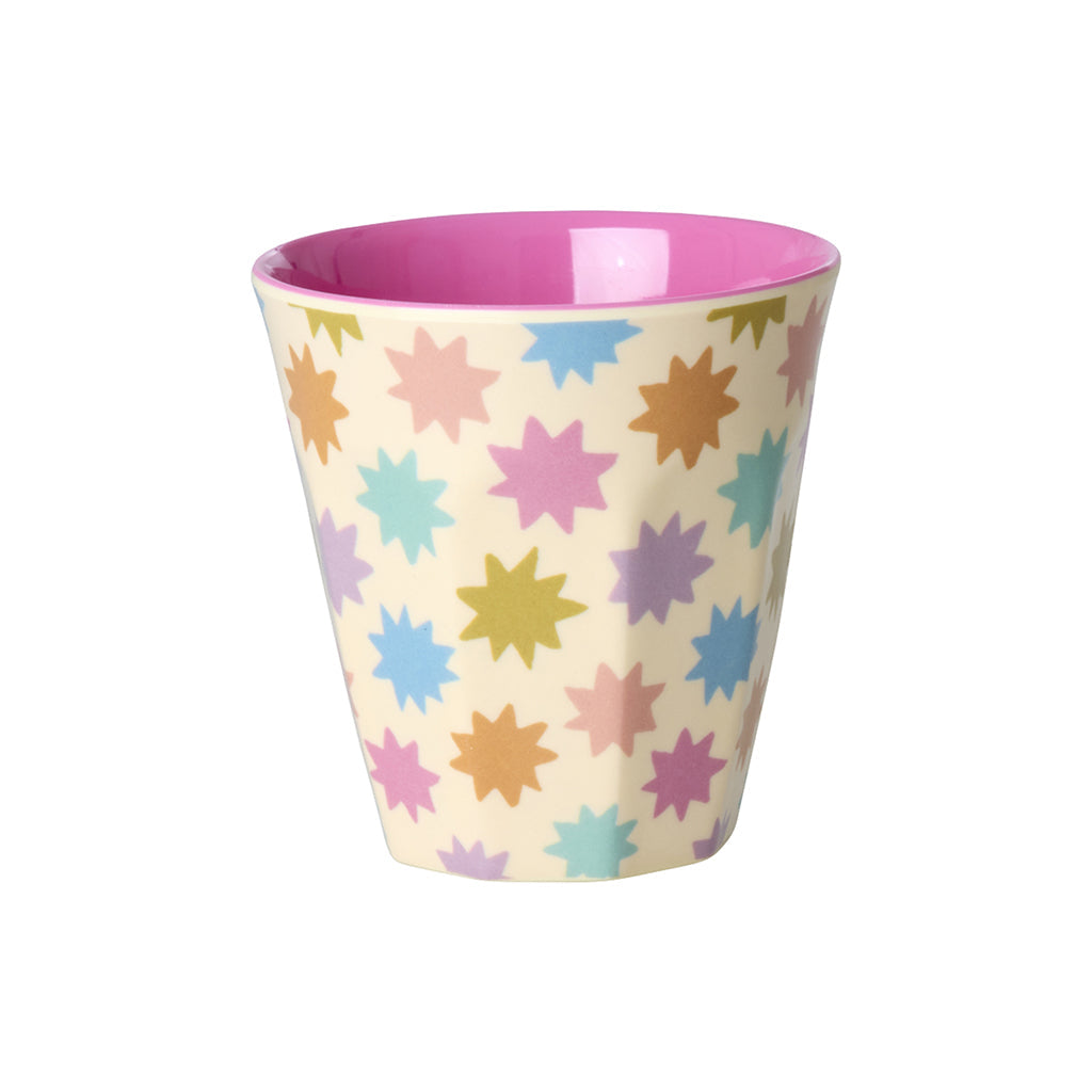 Rice melaminkopper, Fun Fair print, 6-pakning, Small - Pink