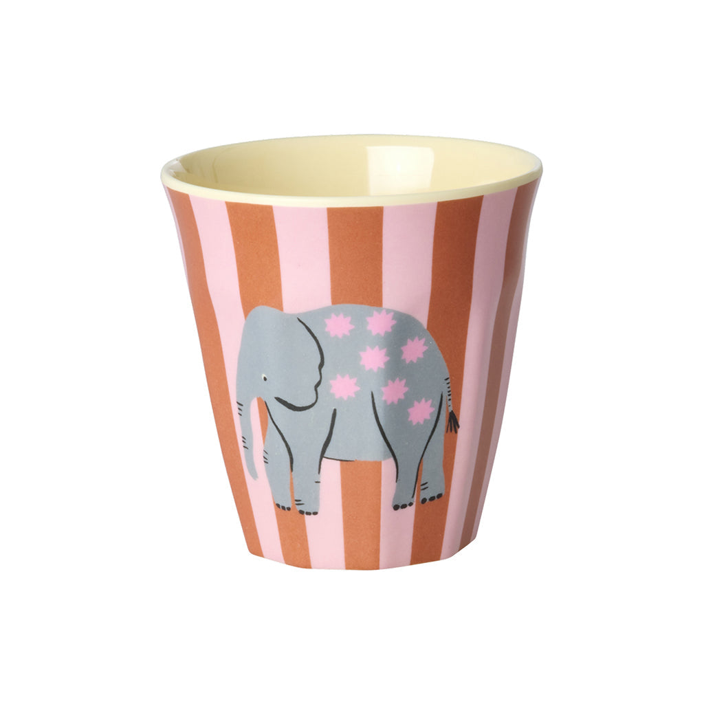 Rice melaminkopper, Fun Fair print, 6-pakning, Small - Pink