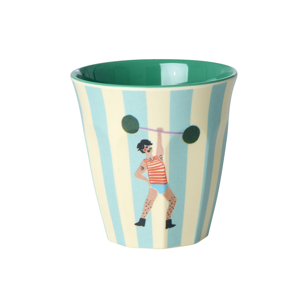 Rice melaminkopper, Fun Fair print, 6-pakning, Small - Mint