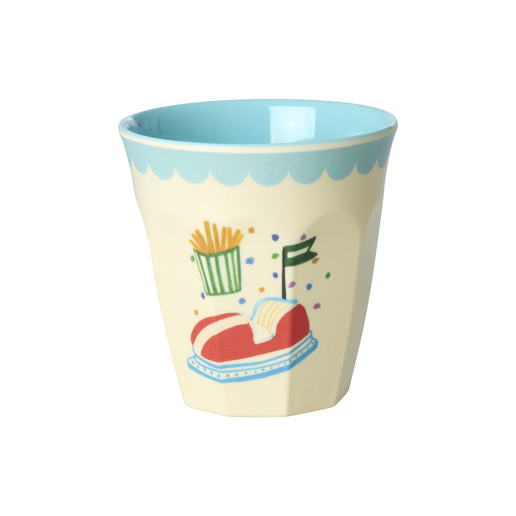 Rice melaminkopper, Fun Fair print, 6-pakning, Small - Mint