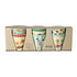 Rice melamin kopper, Fun Fair print, 6-pak, Small - Mint