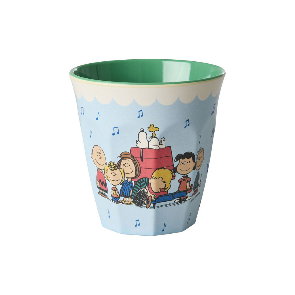Rice melaminkopp for barn, Medium, Snoopy - Soft blue