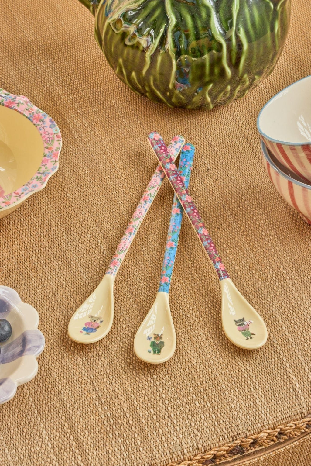 Rice melamin latteskje, ass. farger - Nathalie Lété Print