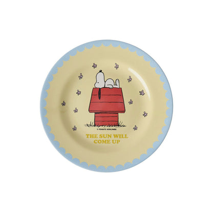 Rice melamin, sidetallerken, Snoopy - Cream