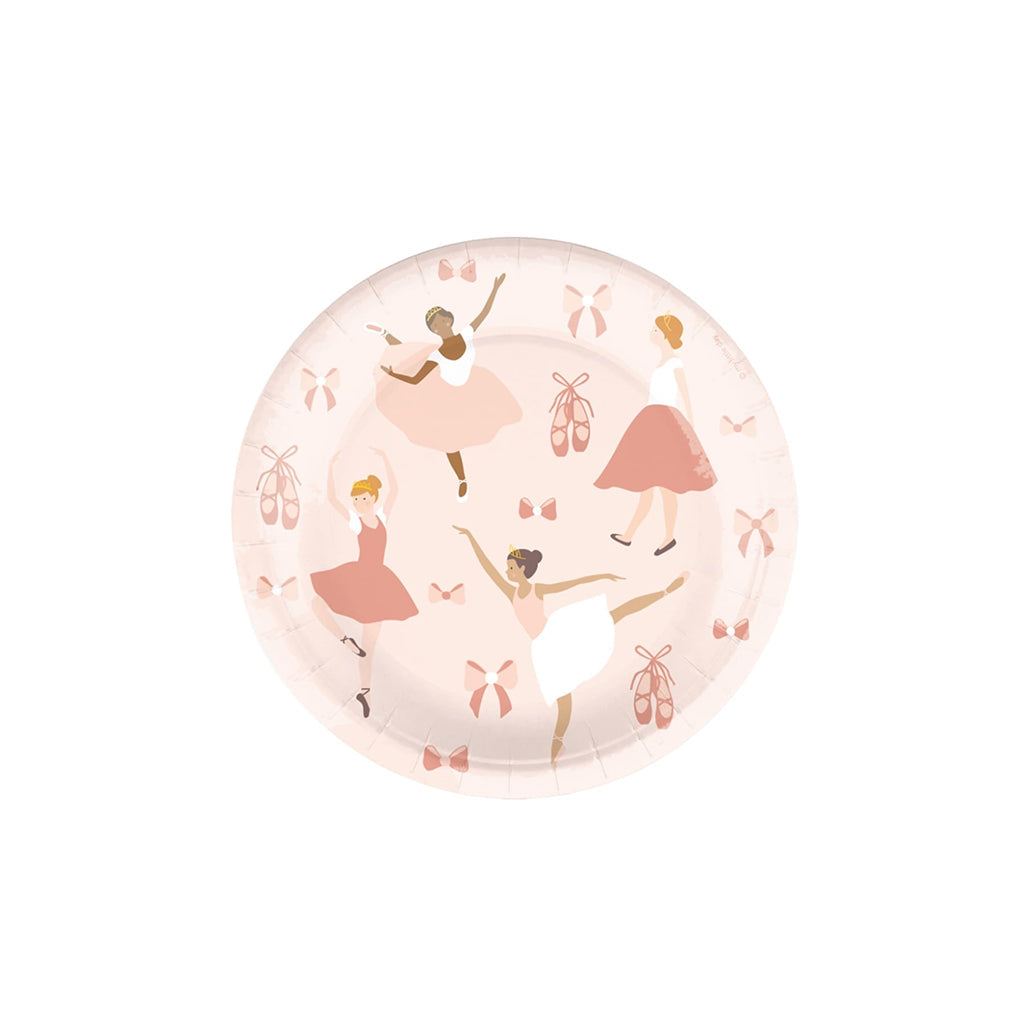 My Little Day papptallerkener, 8 stk. Ballerina