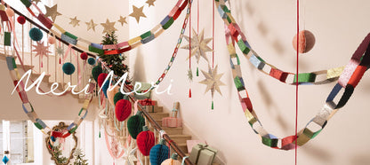 Girlander med lenke av fløyel