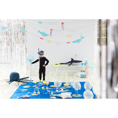 Meri Meri ballong sett, Under the sea, Shark - 106 cm