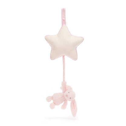 Baby Jellycat spilledåse, Bashful lyserosa kanin – 30 cm