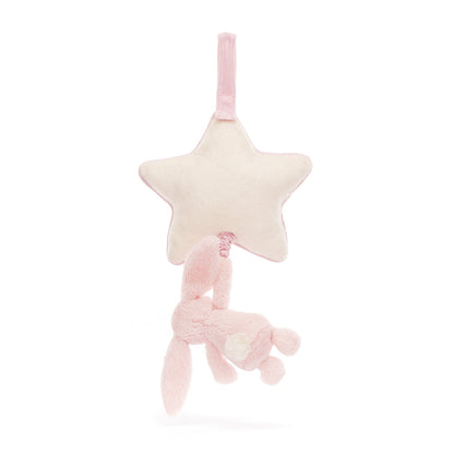 Baby Jellycat spilledåse, Bashful lyserosa kanin – 30 cm