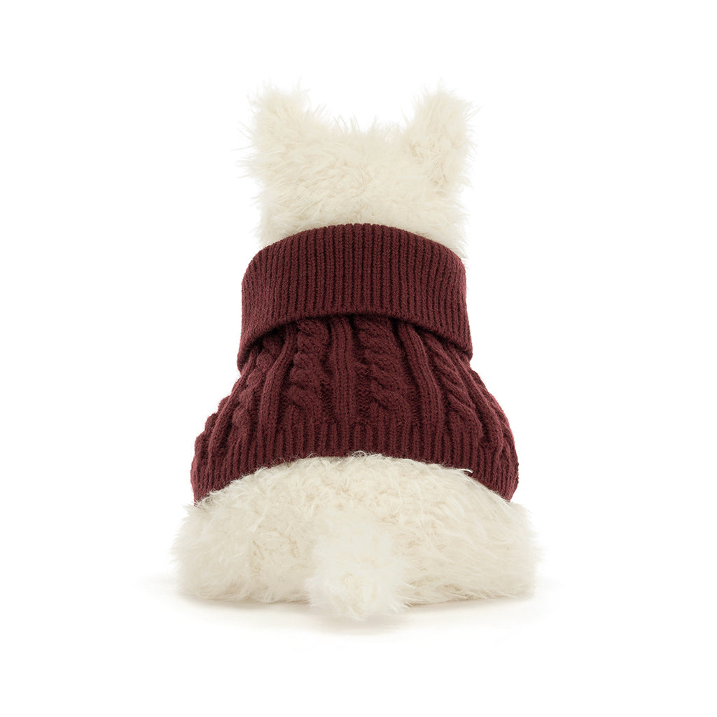 Jellycat-bamse, Munro Scottie-hund i vintergenser - 25 cm