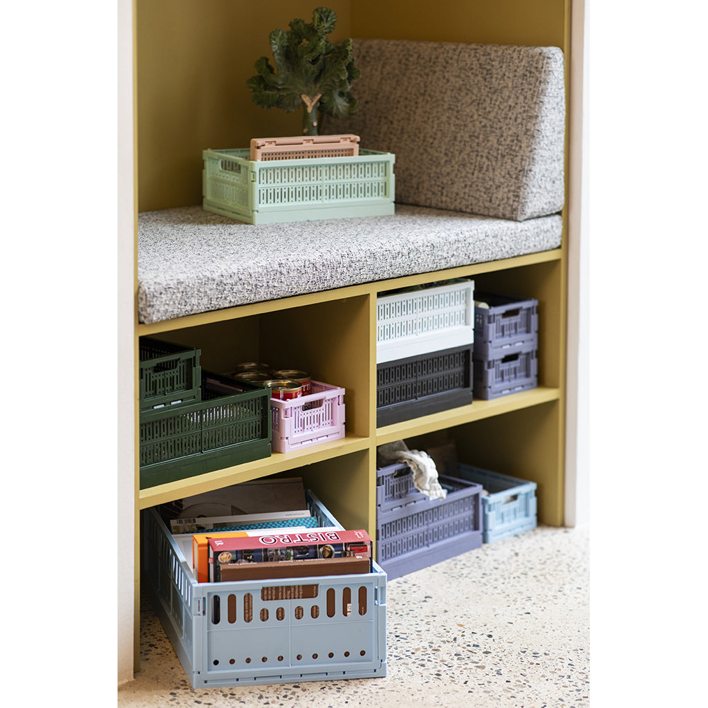 Made Crate, Sammenlegbar kasse i maksistørrelse - Lemon cream