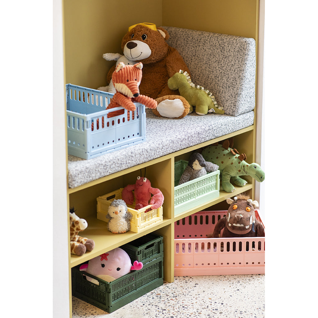 Made Crate, Sammenlegbar kasse i maksistørrelse - Lemon cream