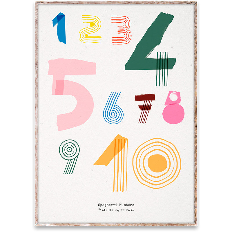 Mado plakat, Alphabet Numbers - 50 x 70 cm